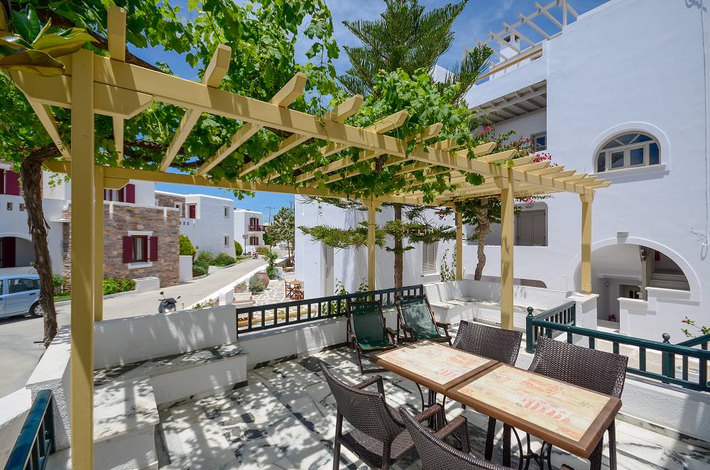 Hotel Spiros on Naxos Island Greece at Saint George Beach in Naxos Town ...